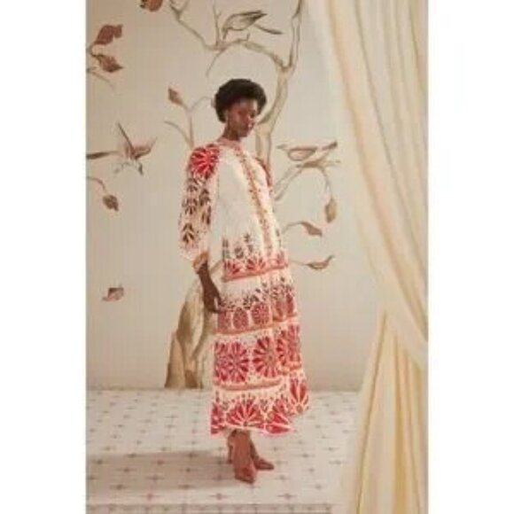 Farm Rio Dresses & Skirts - Farm Rio Ainika Flowers Maxi Dress